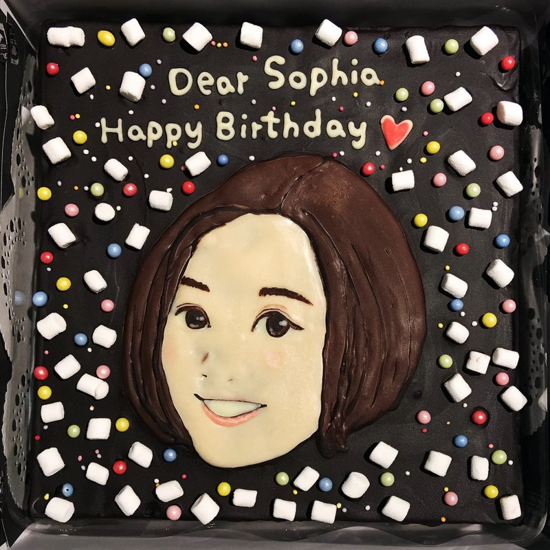 6.5寸专属布朗尼蛋糕 - 精致插画 - 蛋糕/甜点 - 新鲜食材 多色