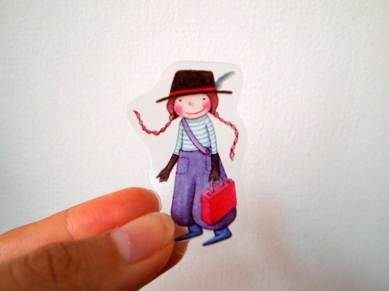 《米兰达女孩》透明贴纸 - 贴纸 - 纸 多色