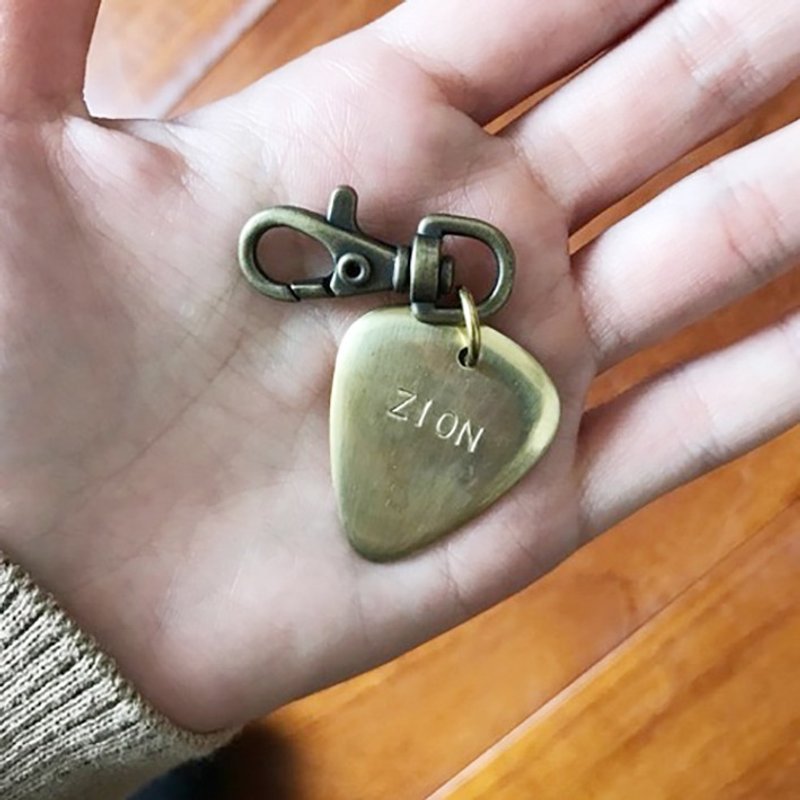定制化礼物 PICK 黄铜 字母 钥匙圈 - 钥匙链/钥匙包 - 其他金属 金色