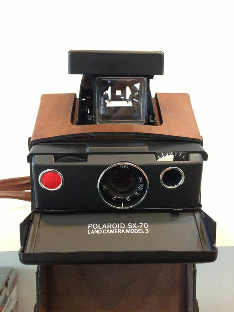 稀少！随机附赠经典原厂拍立得皮套～POLAROID SX-70 Land Camera Model 3 - 证件套/卡套 - 其他材质 咖啡色