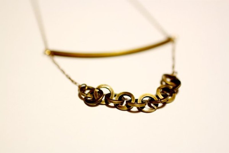 情人节礼物 ♥ { moimoi }复古简约圈圈黄铜项炼 - 项链 - 其他金属 金色