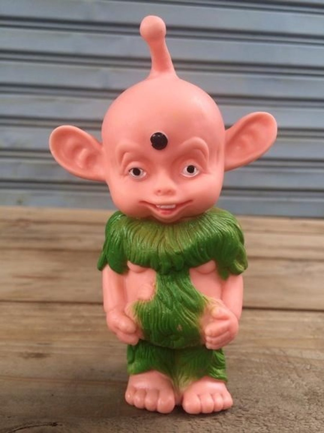 古董老品浴火凤凰毕波B波逼波哔波6童玩具铁皮工业风乡村杂货zakka普普风loft北欧风摄影拍照道具多肉黑胶 - 摆饰 - 橡胶 绿色