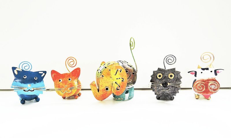 夏季动物园 全部带回家 便条夹 纸镇 - 摆饰 - 其他金属 多色