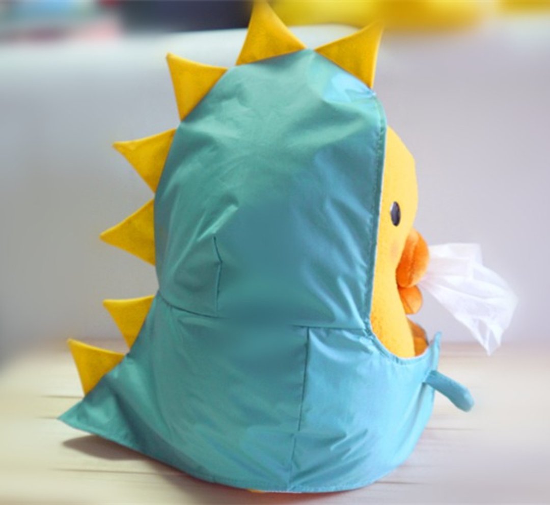 Bucute面纸套新衣服+小恐龙雨衣/面纸盒/全球限量/独家发售/手工/ - 摆饰 - 防水材质 蓝色