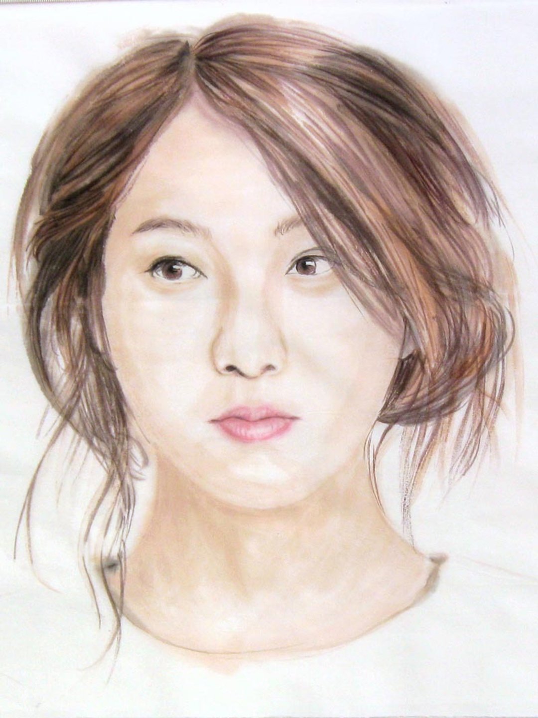 定制手绘水墨画像-若水30x40cm画心 - 订制画像 - 纸 多色