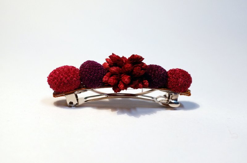 森林莓菓香氛花菓发夹 - 发饰 - 植物．花 红色