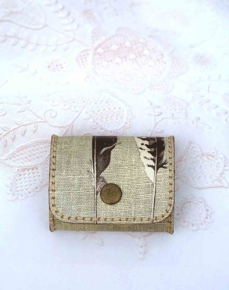 手缝皮革零钱包 - 零钱包 - 真皮 