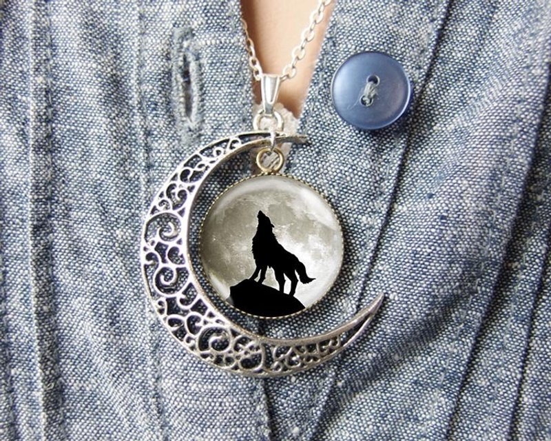 与狼共舞  - 项链/配件饰品/生日礼物【Special U Design】 - 项链 - 其他金属 黑色