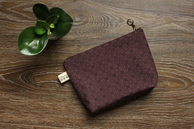 梯形拉炼包-旧花砖1号 /李子紫 - 其他 - 其他材质 紫色