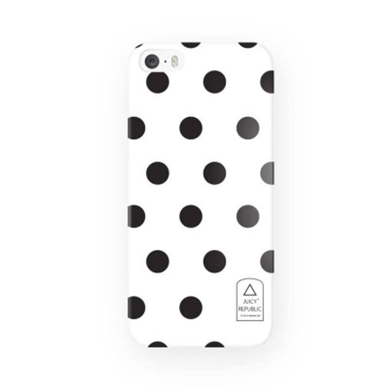 女孩寓所 :: Juicy Republic x iphone 5/5s 手机壳-白点点 - 其他 - 塑料 白色