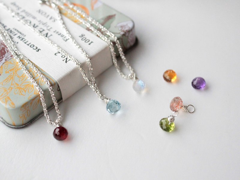 Journal 麦穗手链 / 托帕石、月光石、石榴石、纯银 手链手环 - 手链/手环 - 宝石 多色