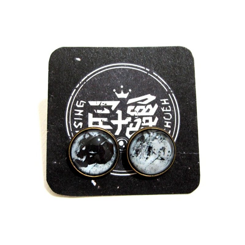 手作耳环 - 毒品  设计款 | 原创 | 独家 | 个性 | 骷髅 - 耳环/耳夹 - 其他金属 黑色