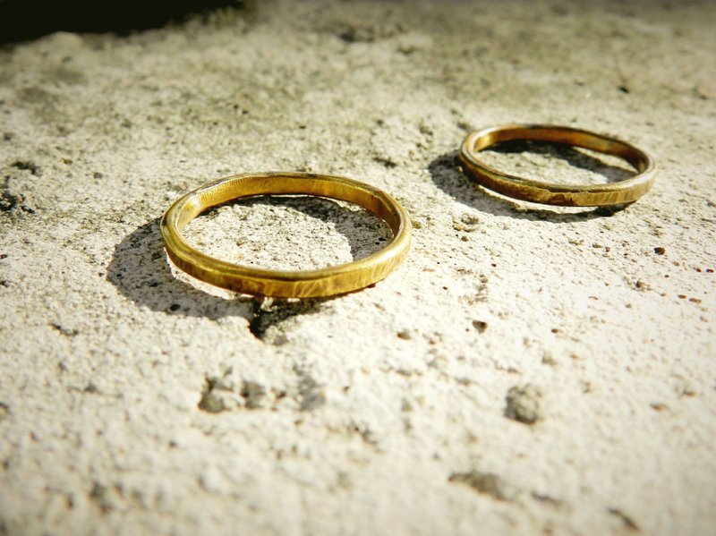 the st.   // 给你 //  手打质感黄铜戒指  专属礼物 - 戒指 - 其他金属 金色