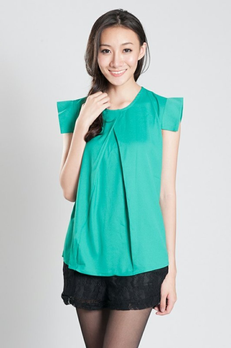 FaBulous New York 2014 SS*立体袖片背心(草绿) - 女装背心 - 其他材质 绿色