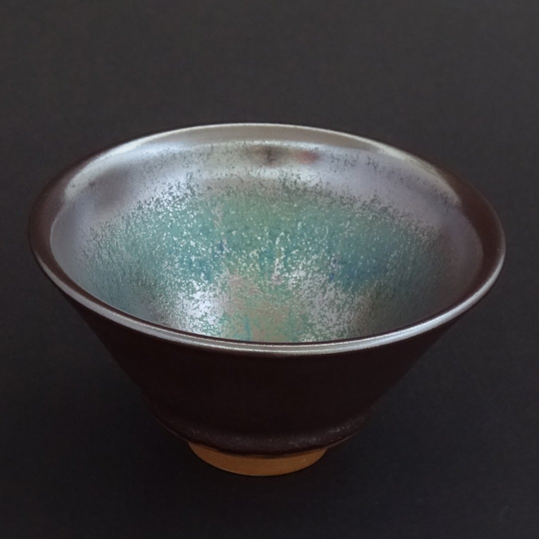 曜变蓝金天目斗茶碗 160cc | 极品手工 匠心烧制 东方美学收藏 - 茶具/茶杯 - 其他材质 金色