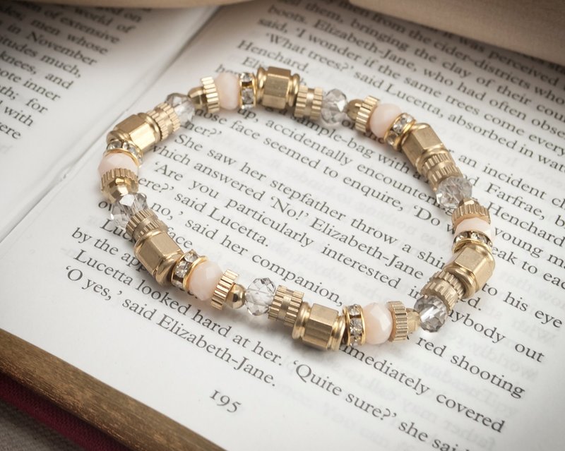 // La Don // 【弹性黄铜手链-微古典工业-法裸】 - 手链/手环 - 其他金属 金色