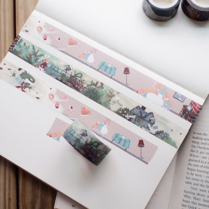 童话纸胶带 * 白兔派来小比尔 * 爱丽丝梦游仙境 第四章 - 纸胶带 - 纸 绿色