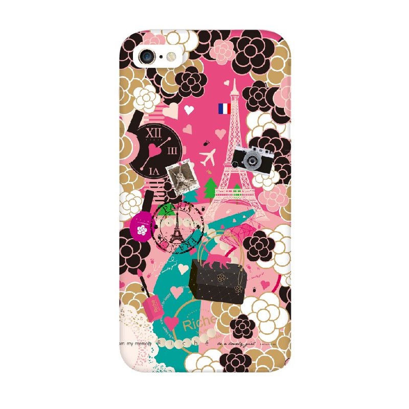 桃红巴黎手机壳 - 手机壳/手机套 - 其他材质 粉红色