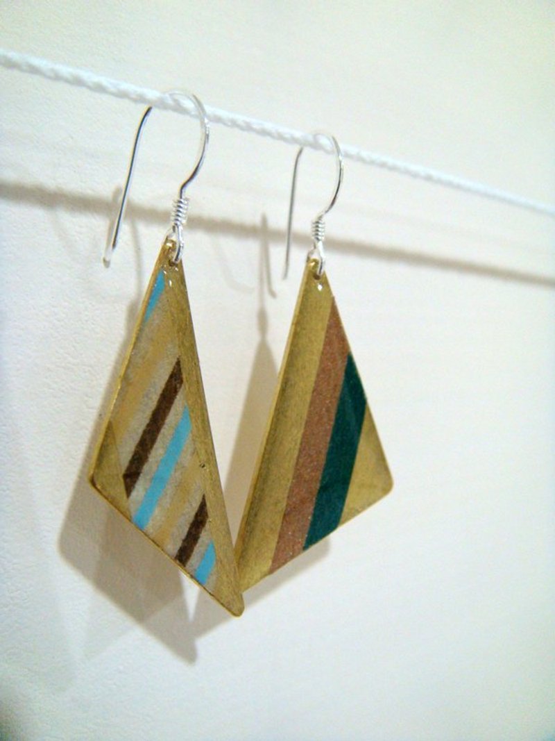 【StUdio】条纹耳环7 - 耳环/耳夹 - 其他金属 多色