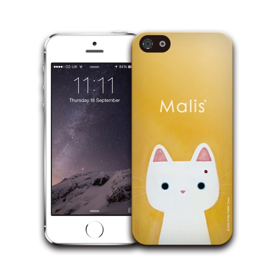 PIXOSTYLE iPhone 5/5S 3D侧边包覆保护壳 - Malis PSIP5S3D-322 - 手机壳/手机套 - 塑料 黄色