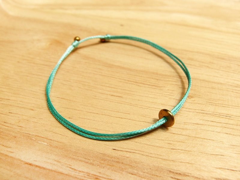 Charlene💕牵引手环💕-饰品尺寸有S、M，此页M+湖水绿细线，编号MYM10 - 手链/手环 - 其他金属 绿色