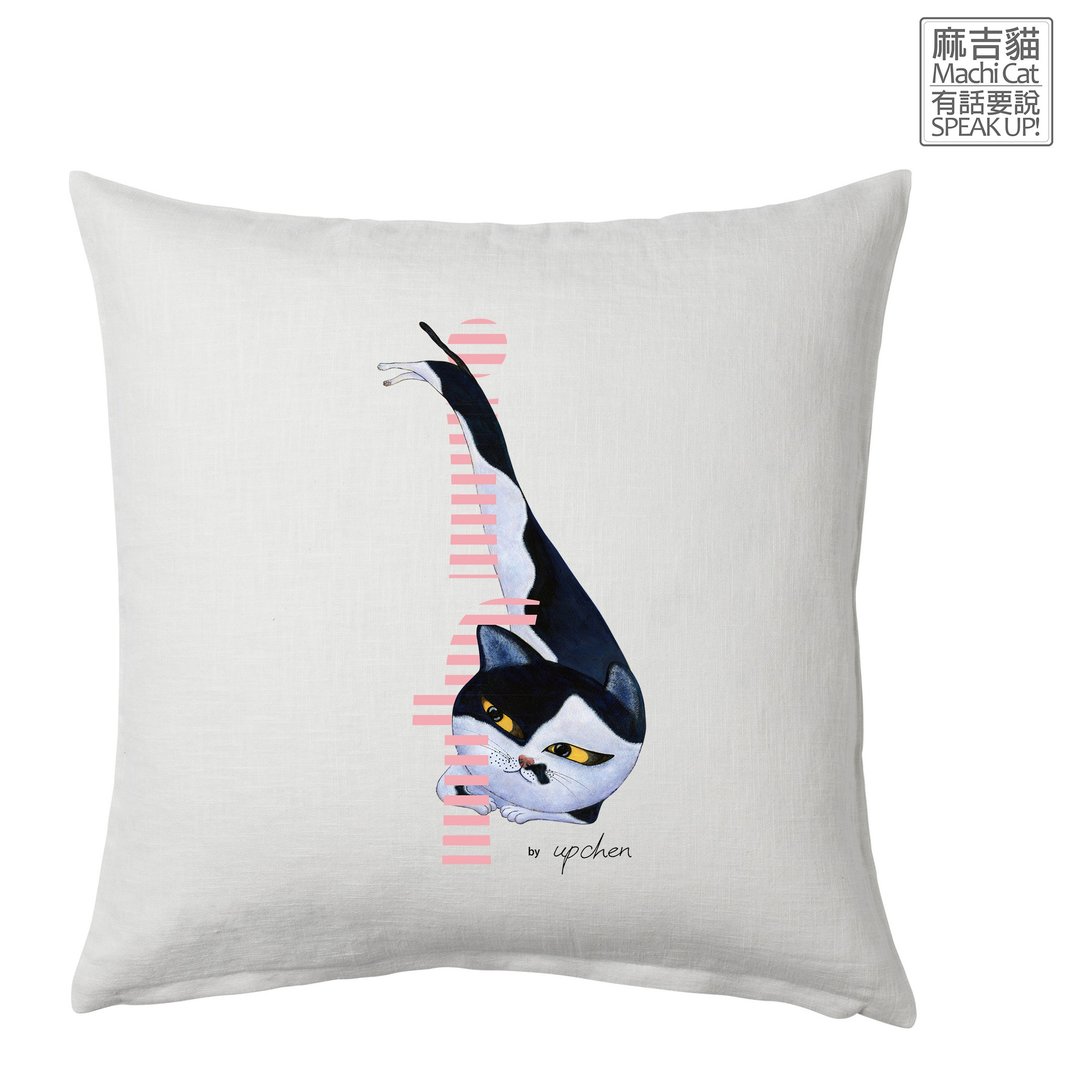 麻吉猫有话要说_方形抱枕 - 枕头/抱枕 - 棉 多色