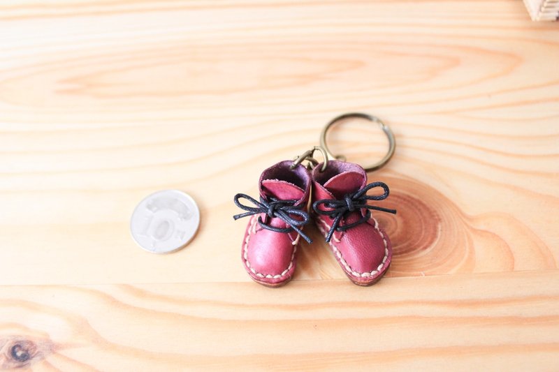 Shekinah 手工皮革 - 小小靴子吊饰 一双 - 其他 - 真皮 咖啡色