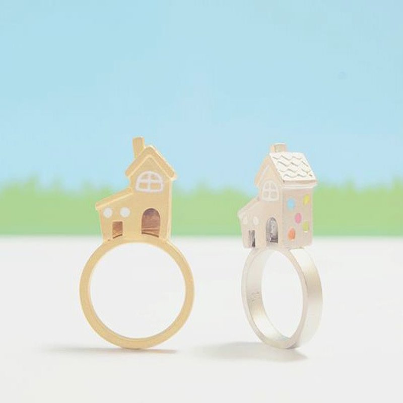 点点小屋镀金、镀银戒指 - 戒指 - 其他金属 