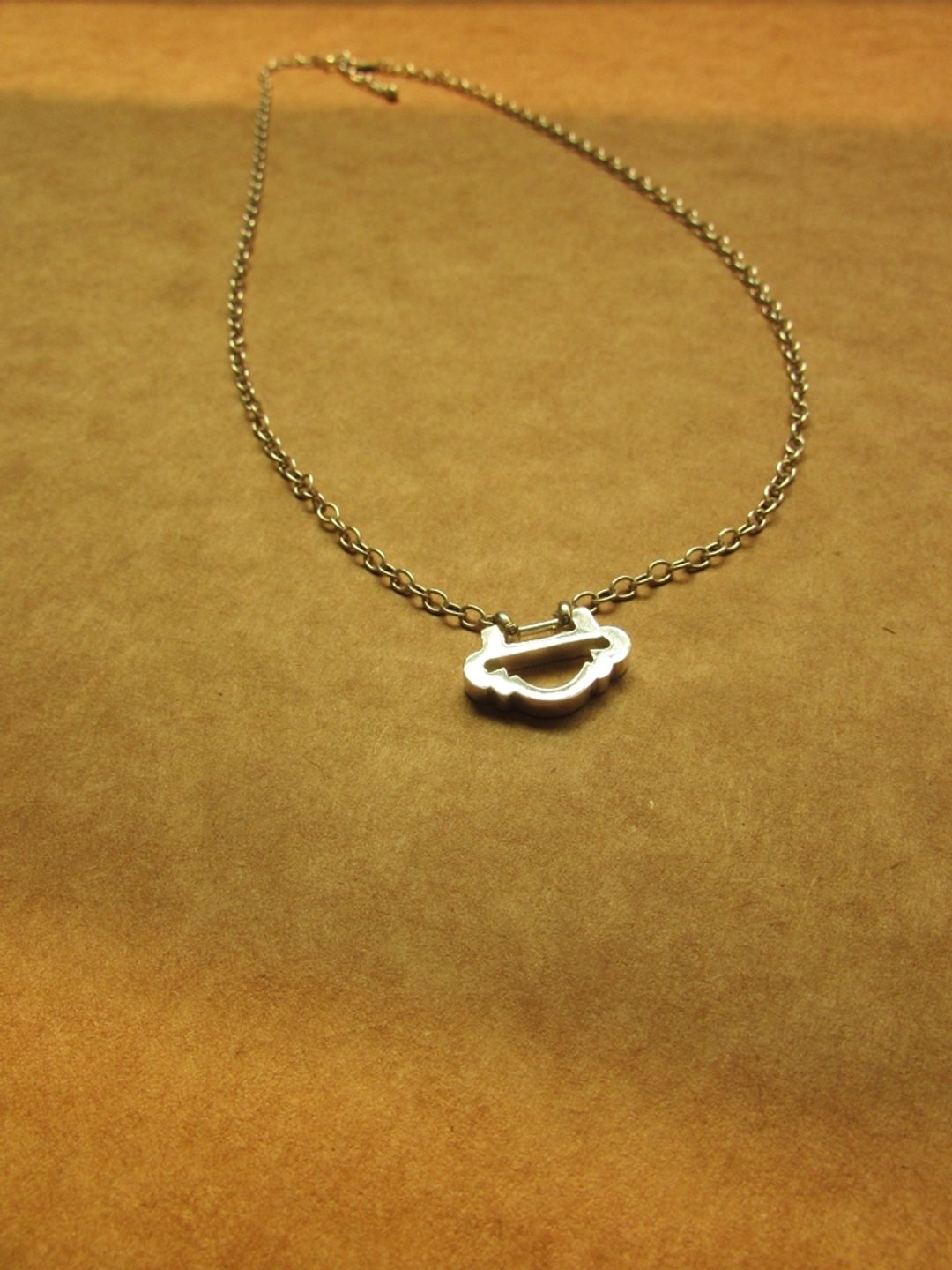 good lock necklace_如意锁项链 | 好运 吉祥 护身符 - 项链 - 银 银色
