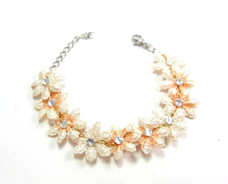 追寻 水蕾丝手镯 - 手链/手环 - 绣线 