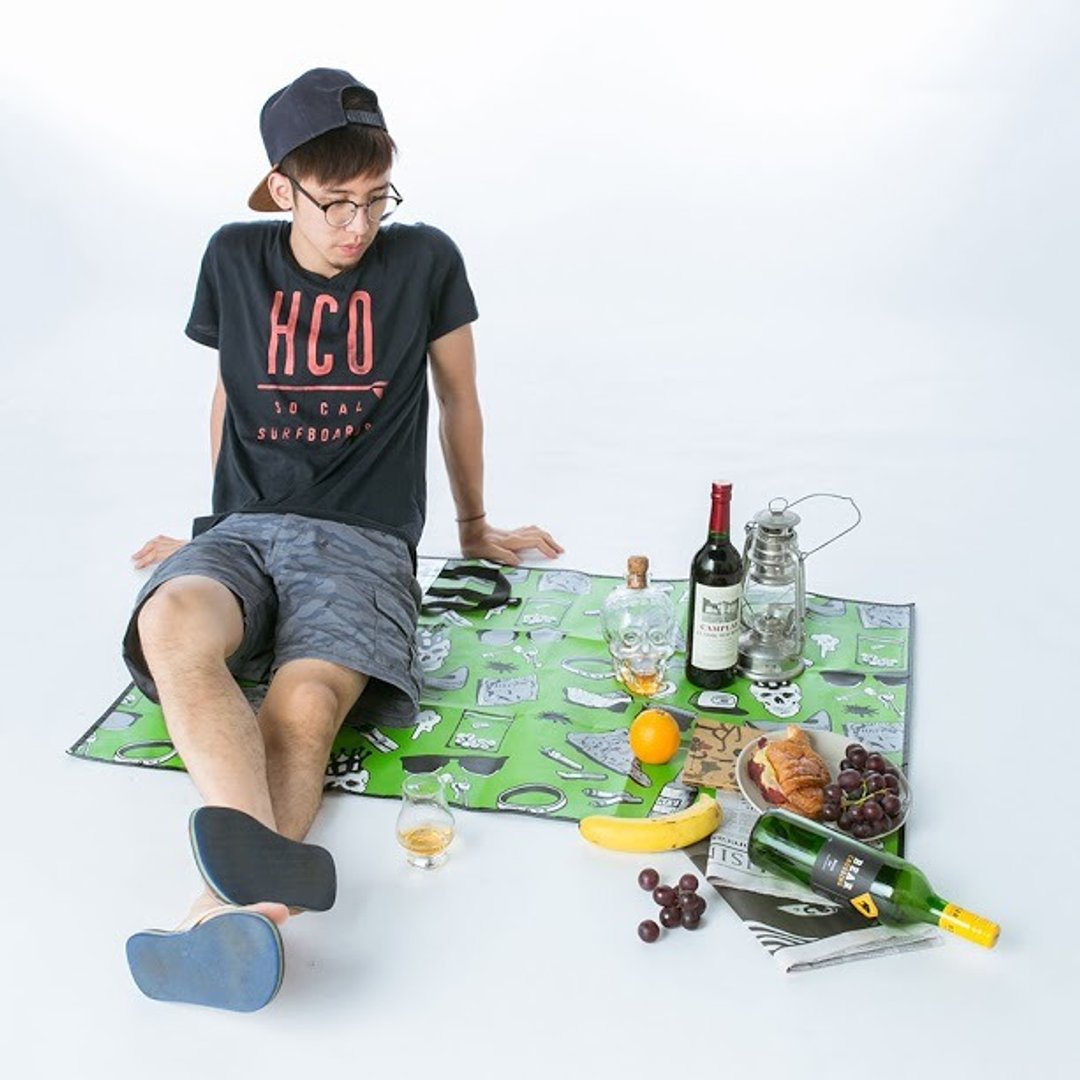 在派对之后 沙滩垫 After Party Beach Mat - 露营用品 - 防水材质 绿色