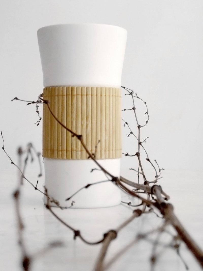 【饮水知竹 V-BAMBOO】瓷杯 茶杯 简约 饮茶 竹制 礼物 - 茶具/茶杯 - 其他材质 卡其色