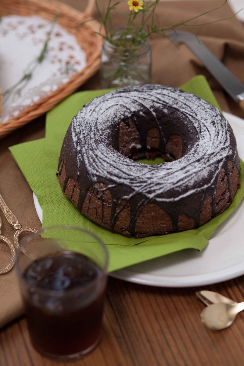 【天使的汤匙】安妮可可天使圈 6寸 磅蛋糕 - 咸派/甜派 - 新鲜食材 咖啡色