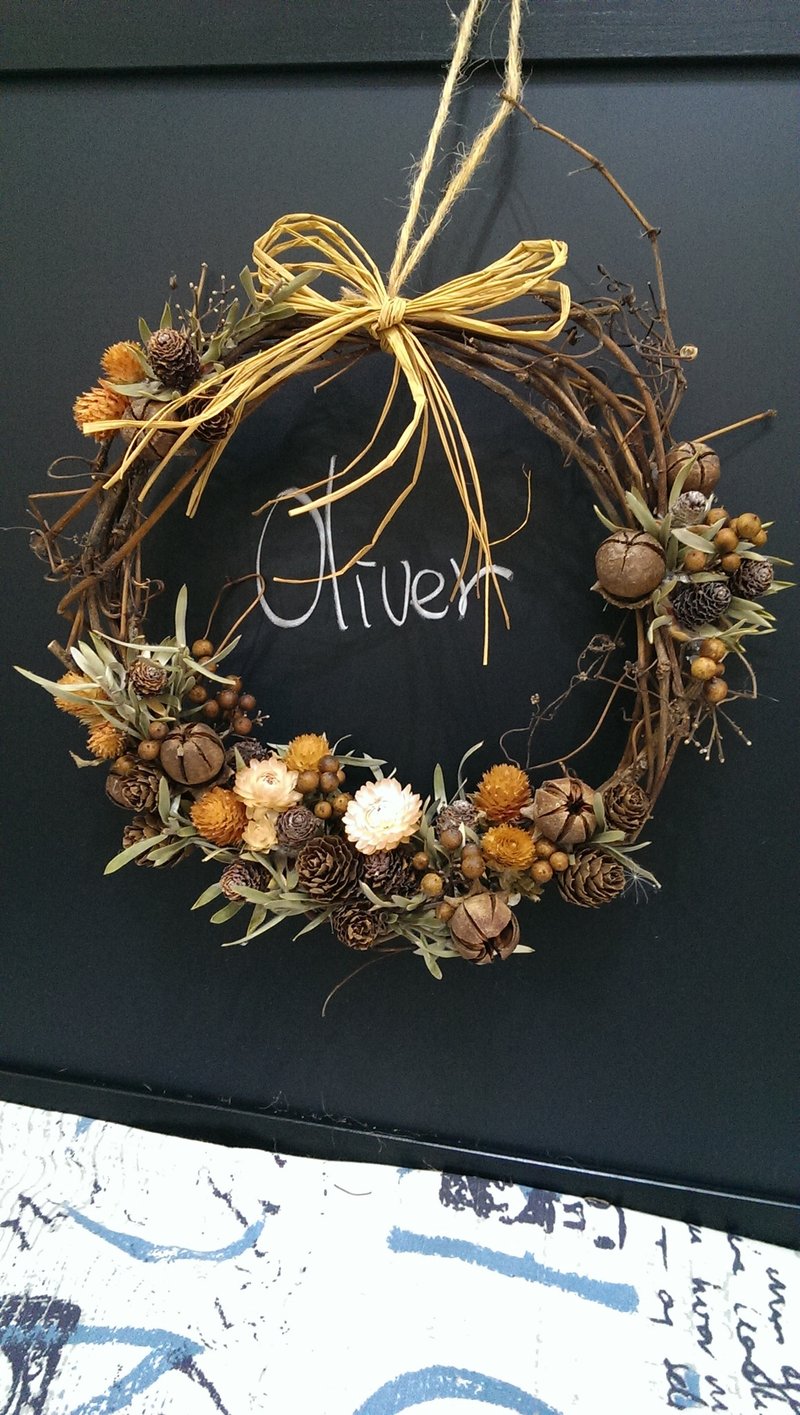 干燥花圈系列【格林童话】 - 植栽/盆栽 - 植物．花 橘色