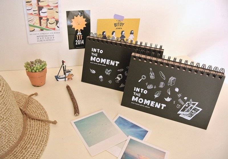 迪梦奇 mini album 拍立得相本 v.4 - [黑卡/Rainy]  售完绝版 - 相簿/相册 - 纸 黑色