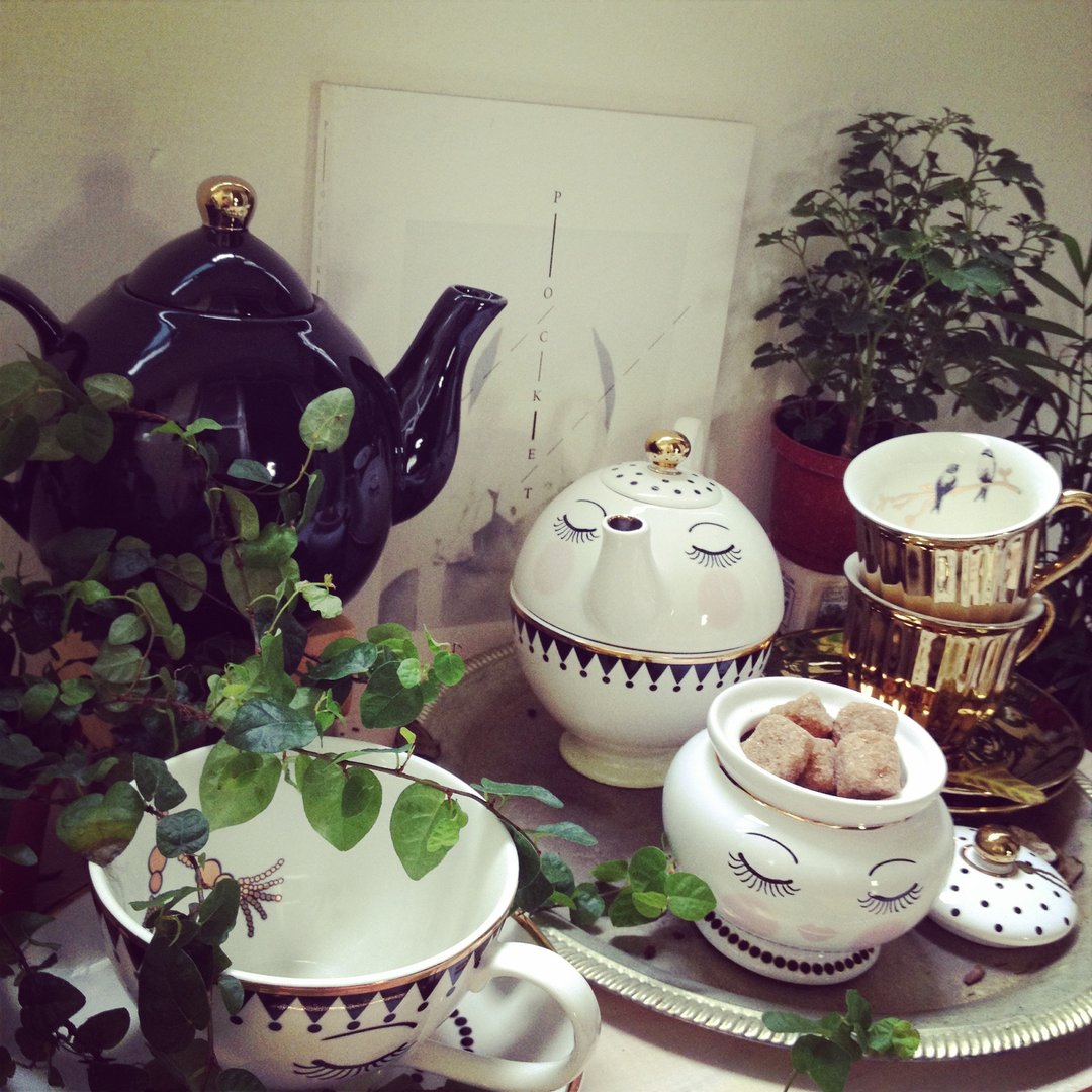 黑色茶壶 - 茶具/茶杯 - 其他材质 黑色
