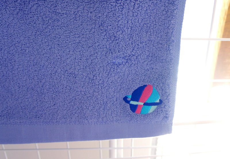 ＊最后一条＊彩色星球厚绒温柔紫色毛巾 ✹ - 毛巾浴巾 - 棉．麻 蓝色
