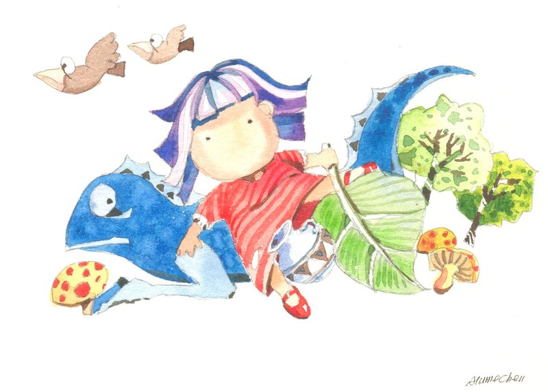 “疗愈系树林系列1-136”水彩手绘限量版明信片/贺卡 - 卡片/明信片 - 纸 多色