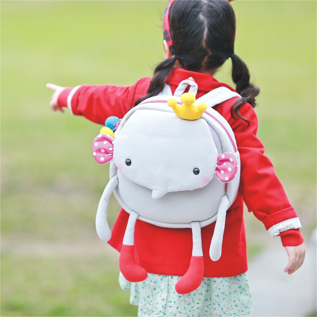 Balloon-小孩后背包-皇冠象 - 后背包/双肩包 - 其他材质 灰色