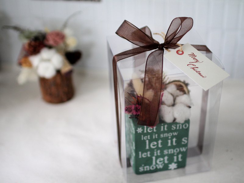 圣诞装饰(干燥花/棉花/松果) - 干燥花/捧花 - 植物．花 绿色