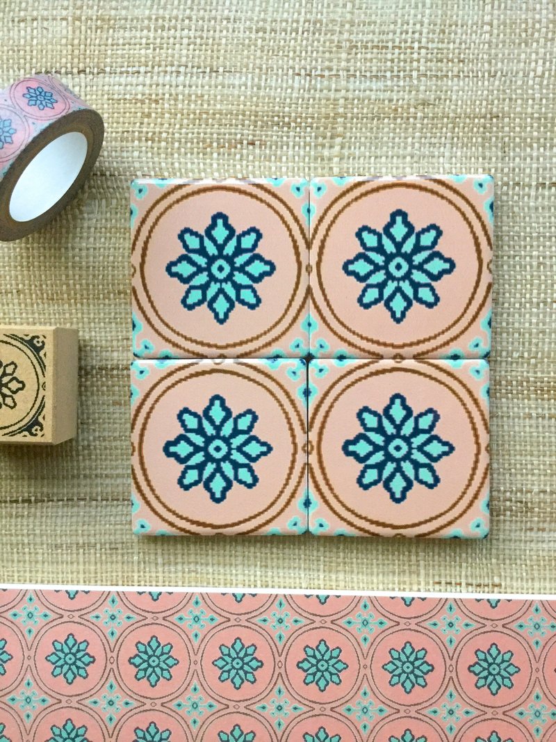 ❖QUEMOLICA❖四季-夏。粉红香槟 冰箱贴+明信片组 / SUMMER 【Rosé Champagne】POSTCARD+MAGNET SET - 冰箱贴/磁贴 - 纸 粉红色