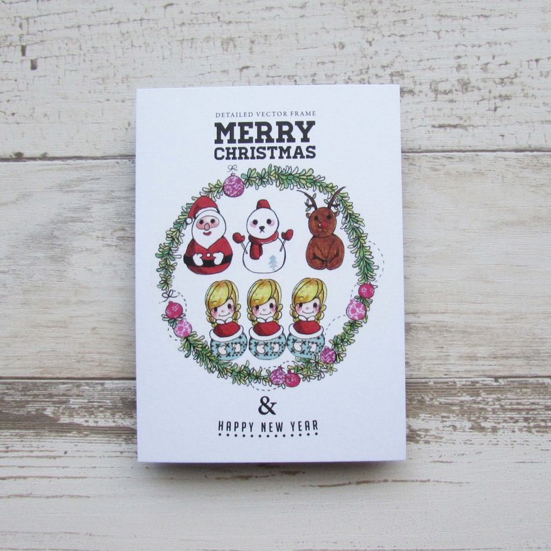 明信片 | 圣诞物语-俄罗斯娃娃 - 卡片/明信片 - 纸 绿色