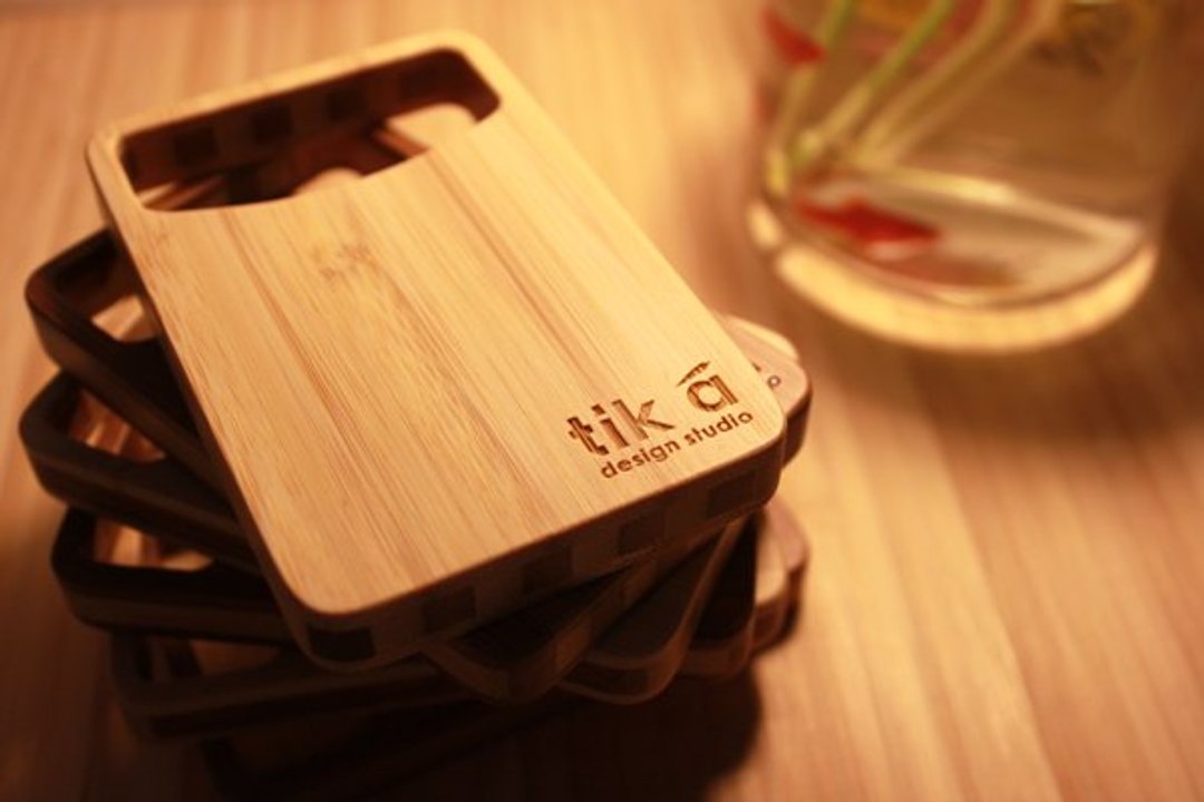 名刺_盒(名片盒) 素面 台湾手作限量 - 名片夹/名片盒 - 竹 咖啡色