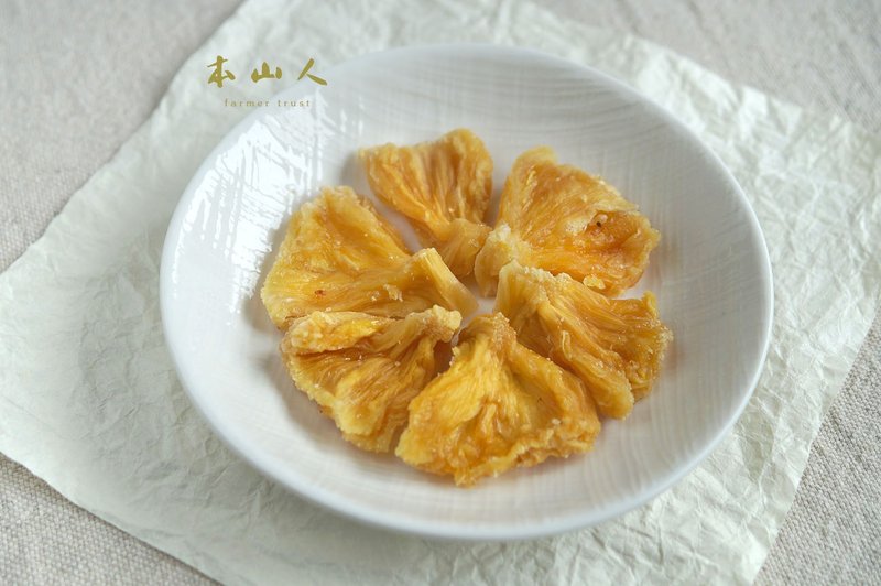 凤梨 干了【本山人 台湾风物】轻便包 dried pineapple 非蜜饯 - 水果干 - 植物．花 卡其色