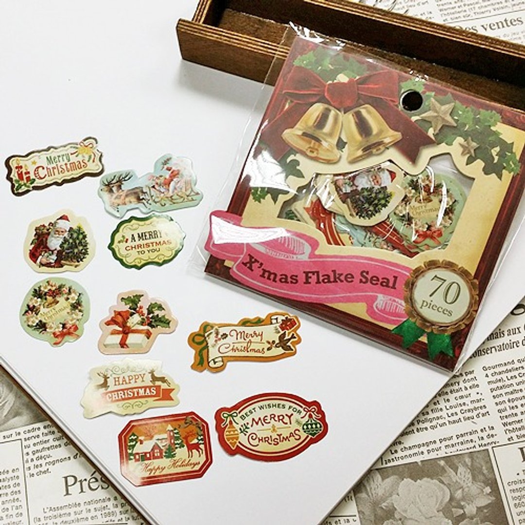 日本 amifa Xmas 圣诞风格迷你贴纸 (28751) - 贴纸 - 纸 多色