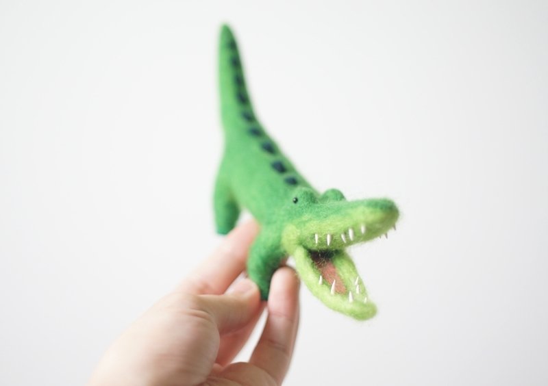 [独角森林] 羊毛毡鳄鱼同学 - 其他 - 粘土 多色