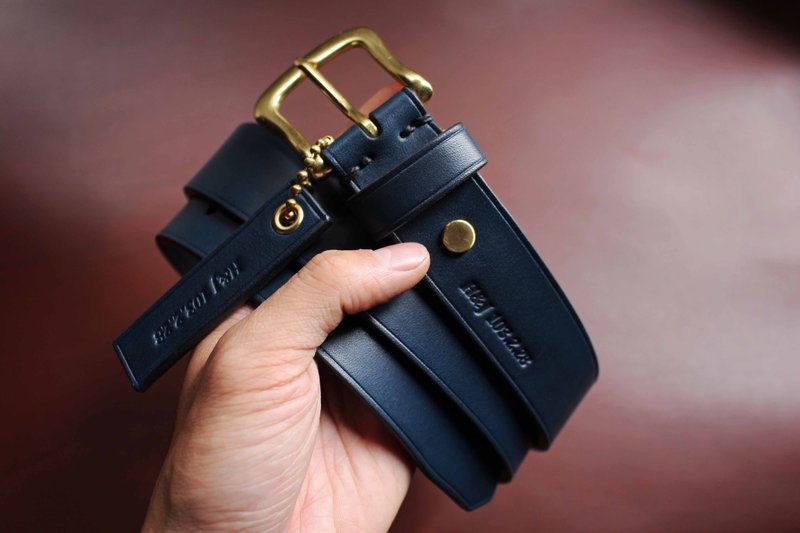 【VULCAN Belt 32mm 绅士窄版皮带】意大利Walpier马鞍革  多色 - 皮带/腰带 - 真皮 咖啡色