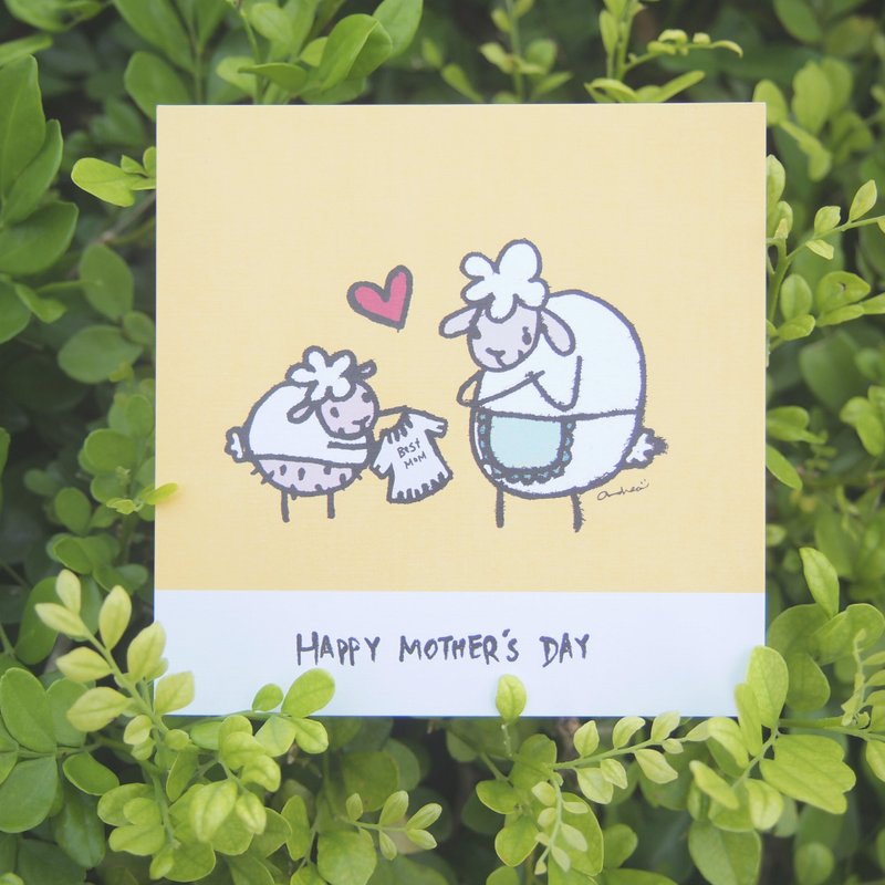 没什么可以给妳-母亲卡 - 卡片/明信片 - 纸 黄色