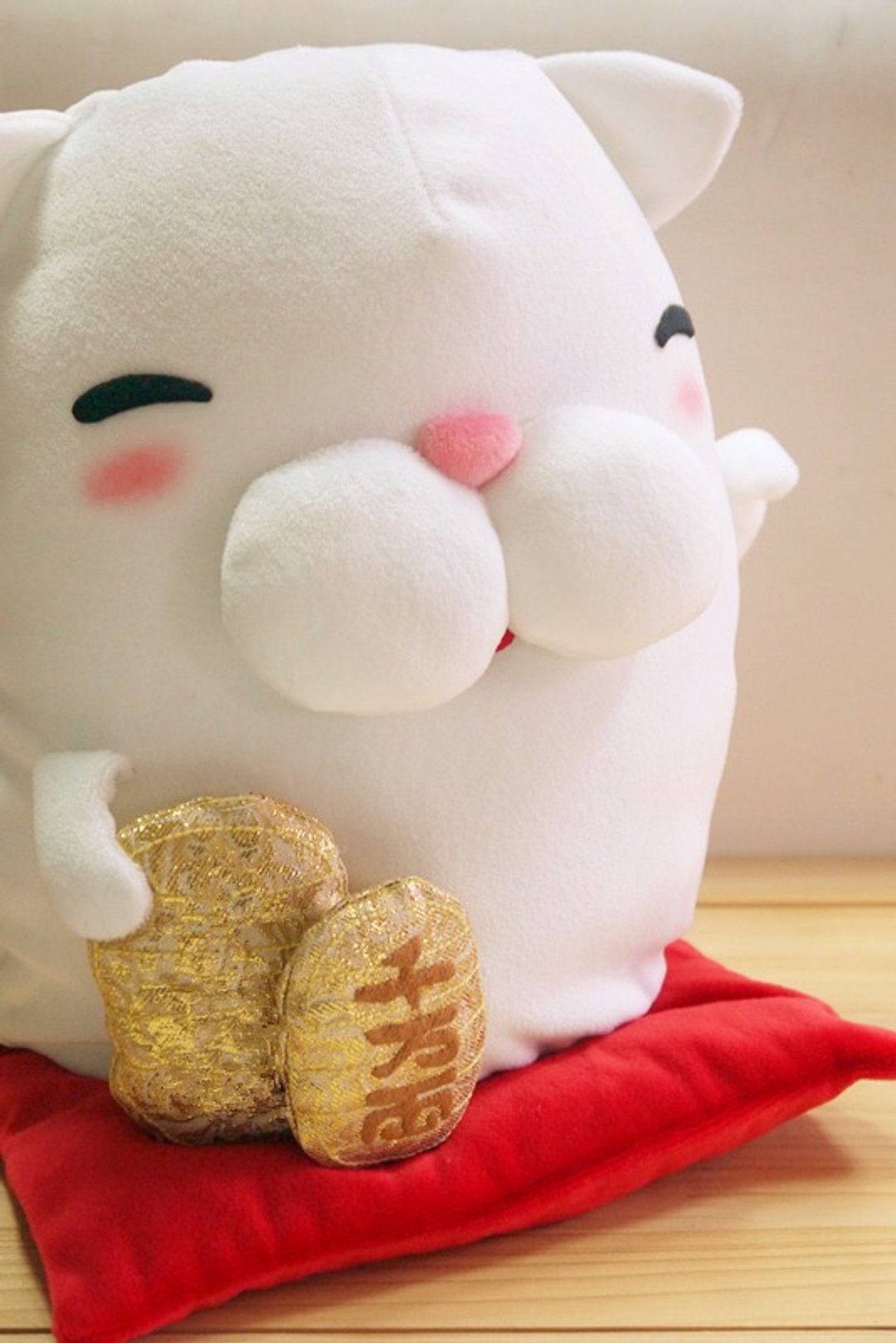 Bucute新年招财福气组/招财猫/面纸盒/100%手工/让人想一直抽的/ - 摆饰 - 其他材质 白色