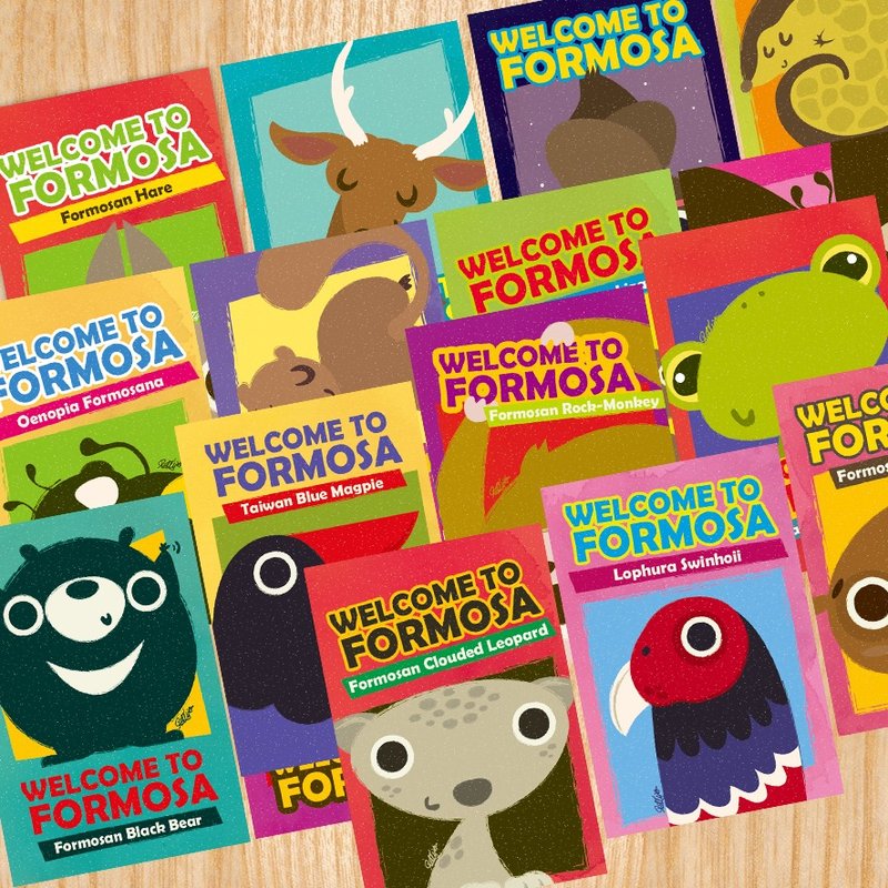 <Welcome To Formosa>台湾特有种系列<13+3张> - 卡片/明信片 - 纸 多色